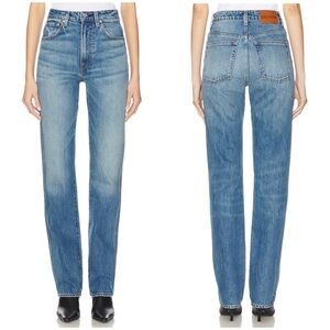 GRLFRND Sara Super High Rise Straight Jeans in Hyperion Ave Size 24